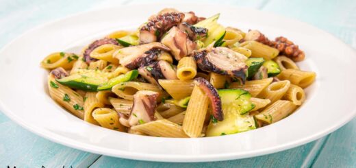 Pasta con polpo e zucchine