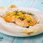 Salmone al cartoccio al limone e rosmarino
