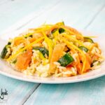 Riso freddo al salmone e zucchine