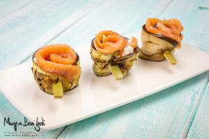 Involtini di melanzane e salmone