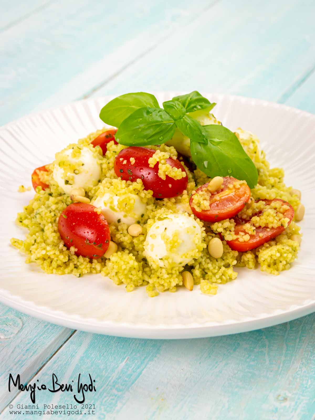 cous cous al pesto