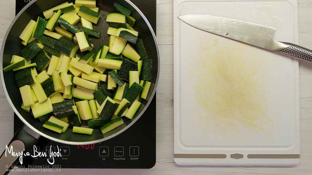 cottura zucchine in padella
