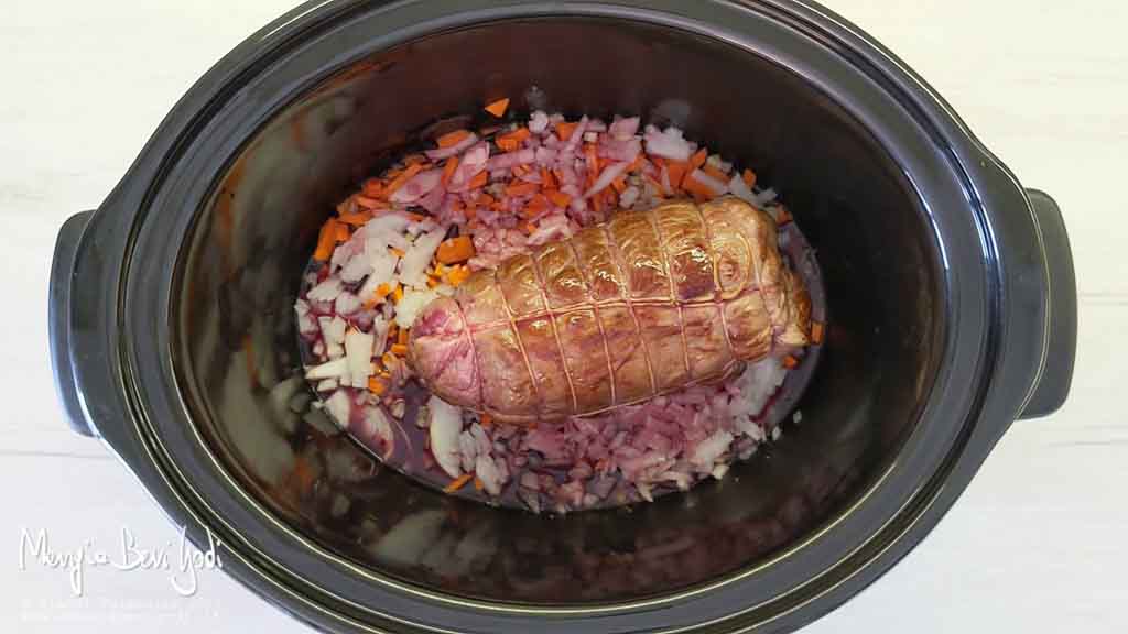 cuocere il brasato nella slow cooker in modalità high