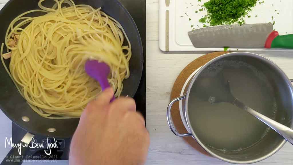 risottare gli spaghetti
