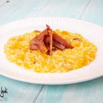 Risotto alla zucca, speck e taleggio