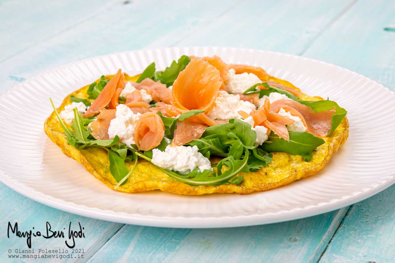 frittata con salmone