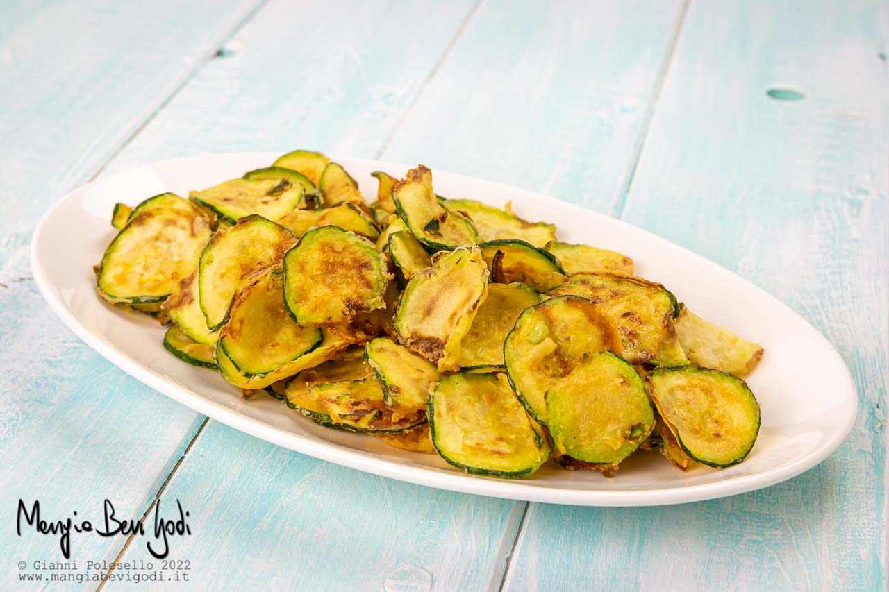 chips di zucchine fritte