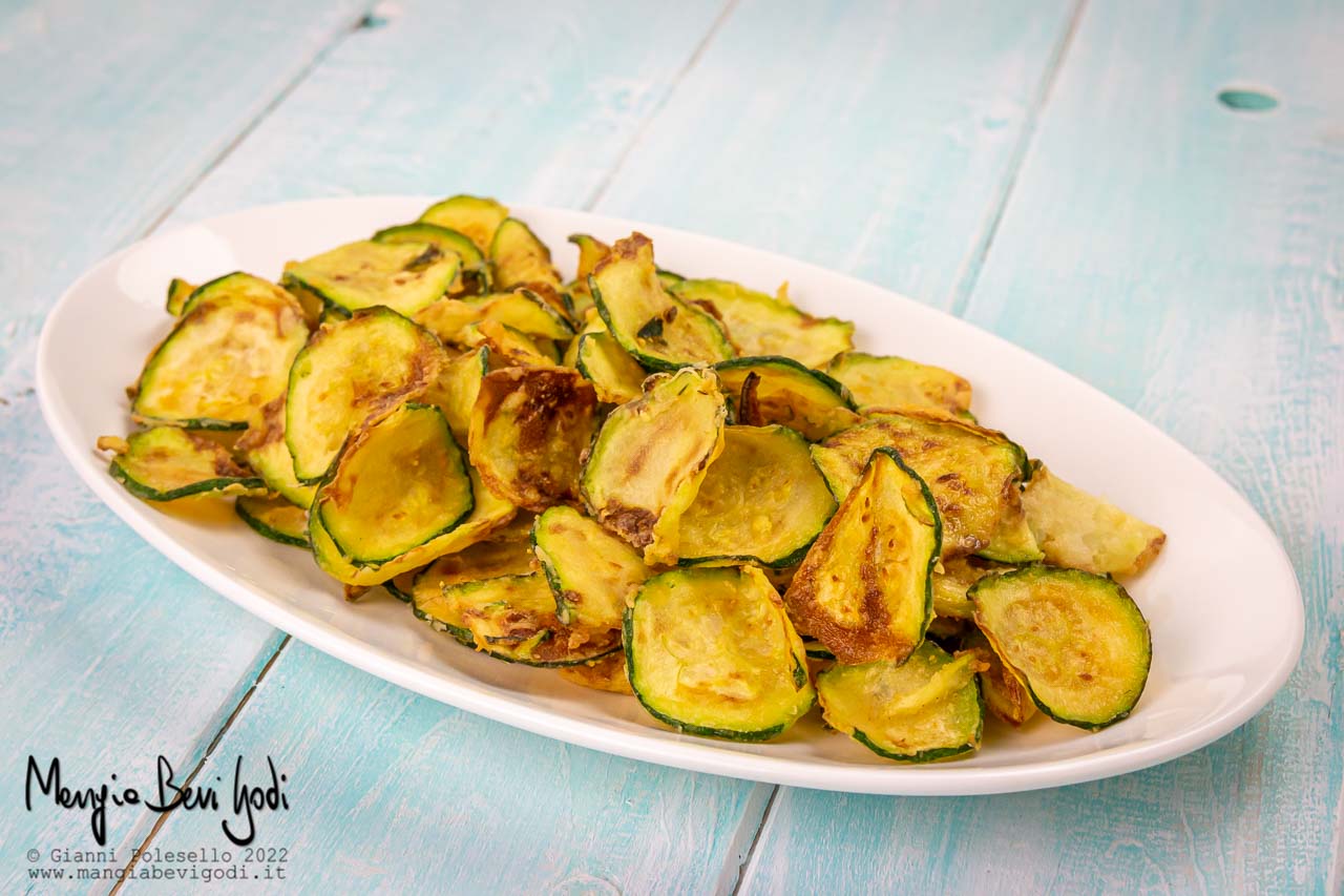 zucchine fritte a rondelle