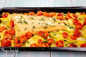 salmone con patate