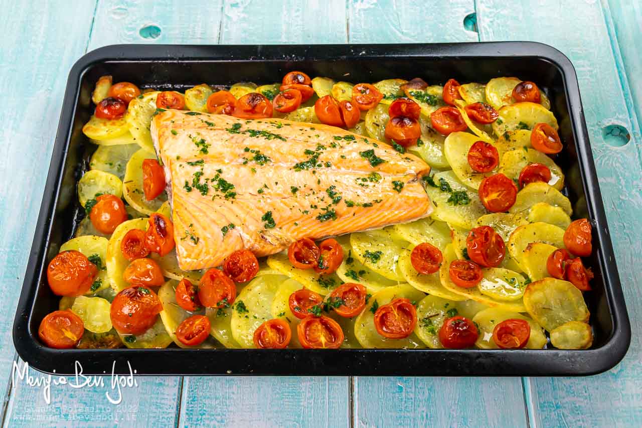 salmone con patate