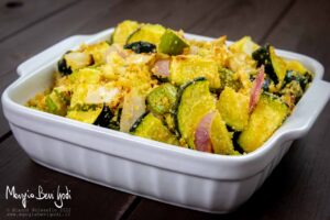 zucchine e cipolle nella friggitrice ad aria