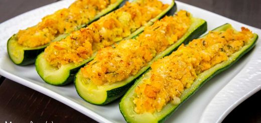 zucchine ripiene di salmone