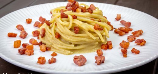 pasta melanzane e pancetta