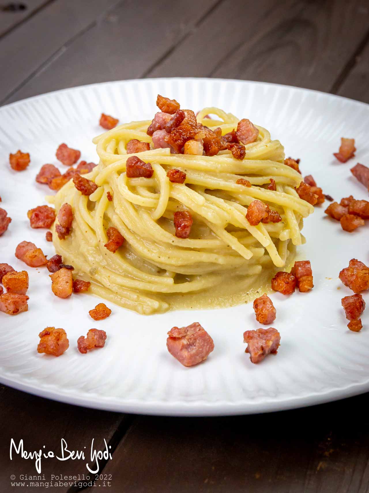 pasta melanzane e pancetta