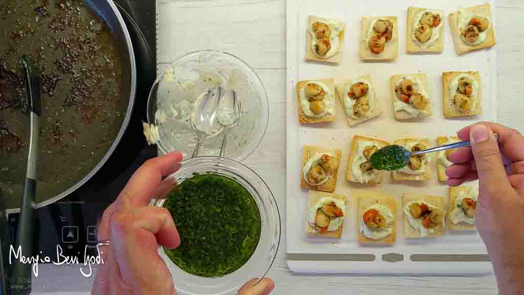 preparazione crostini con canestrelli