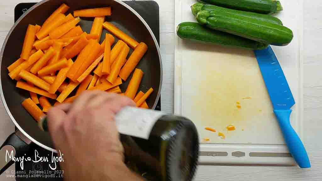 cottura carote in padella