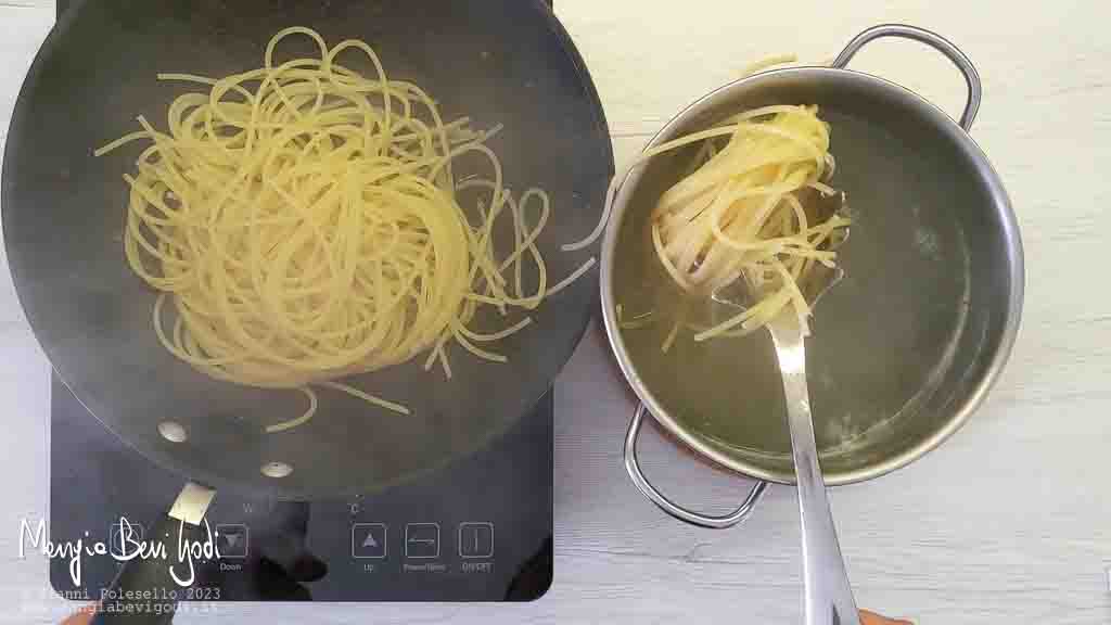 risottare gli spaghetti