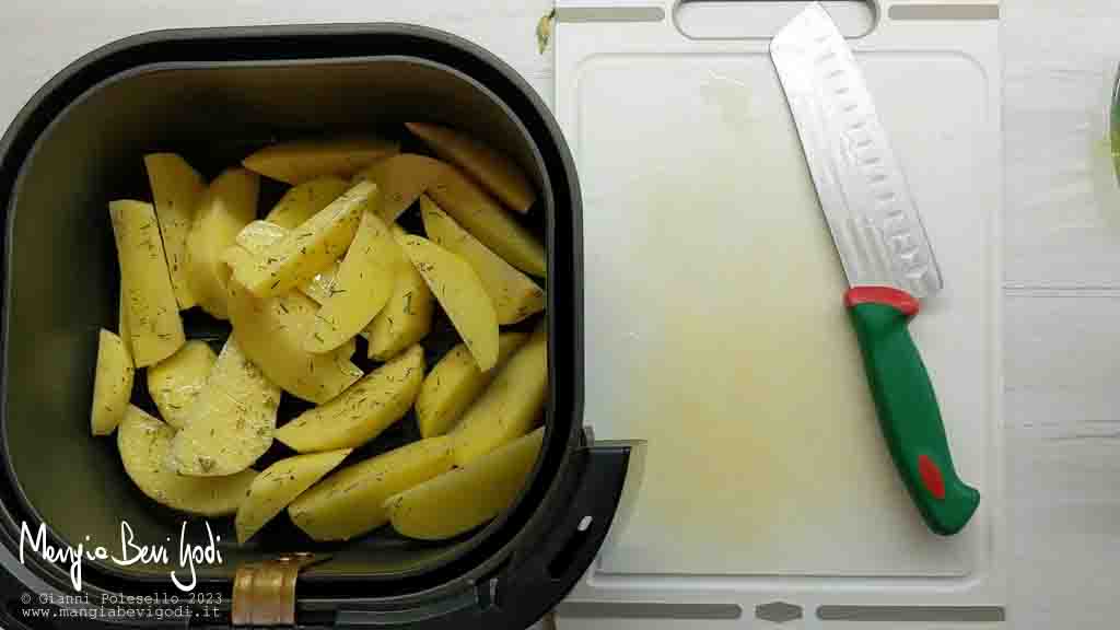 cottura patate nella friggitrice ad aria