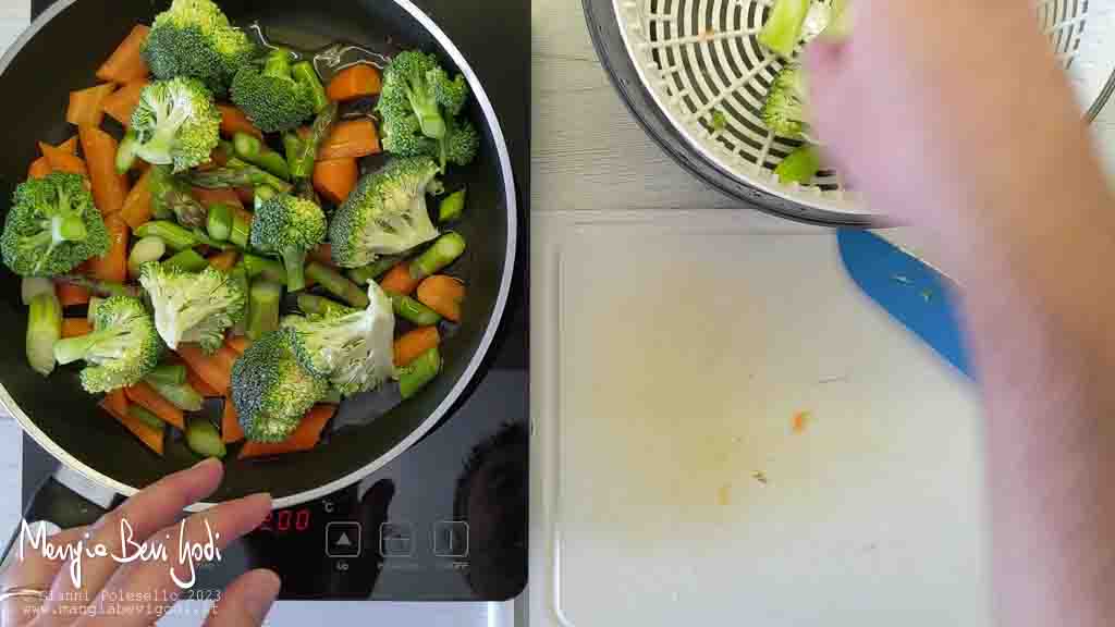 cuocere le verdure in padella