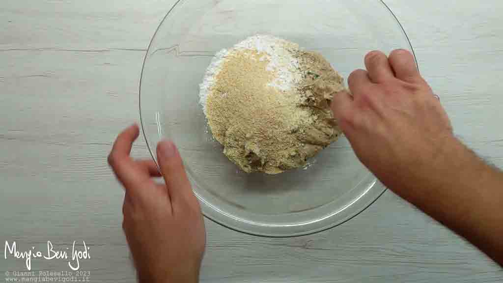 preparazione impasto polpette