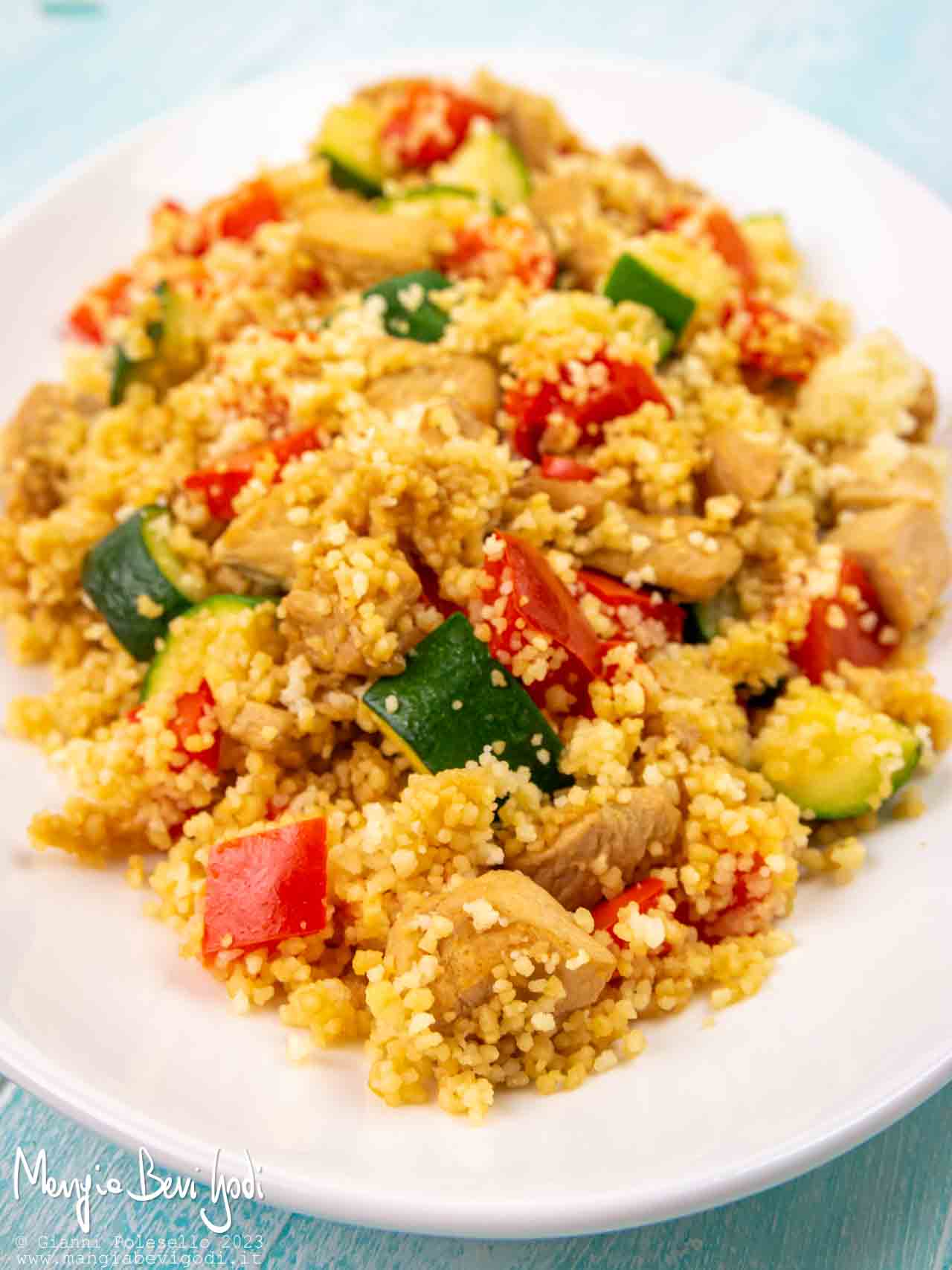 cous cous con pollo e verdure