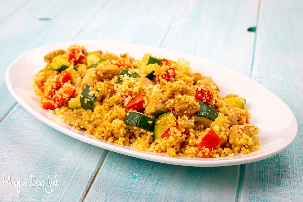 cous cous con pollo e verdure