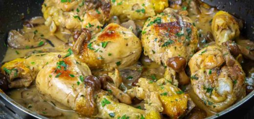 cosce di pollo ai funghi