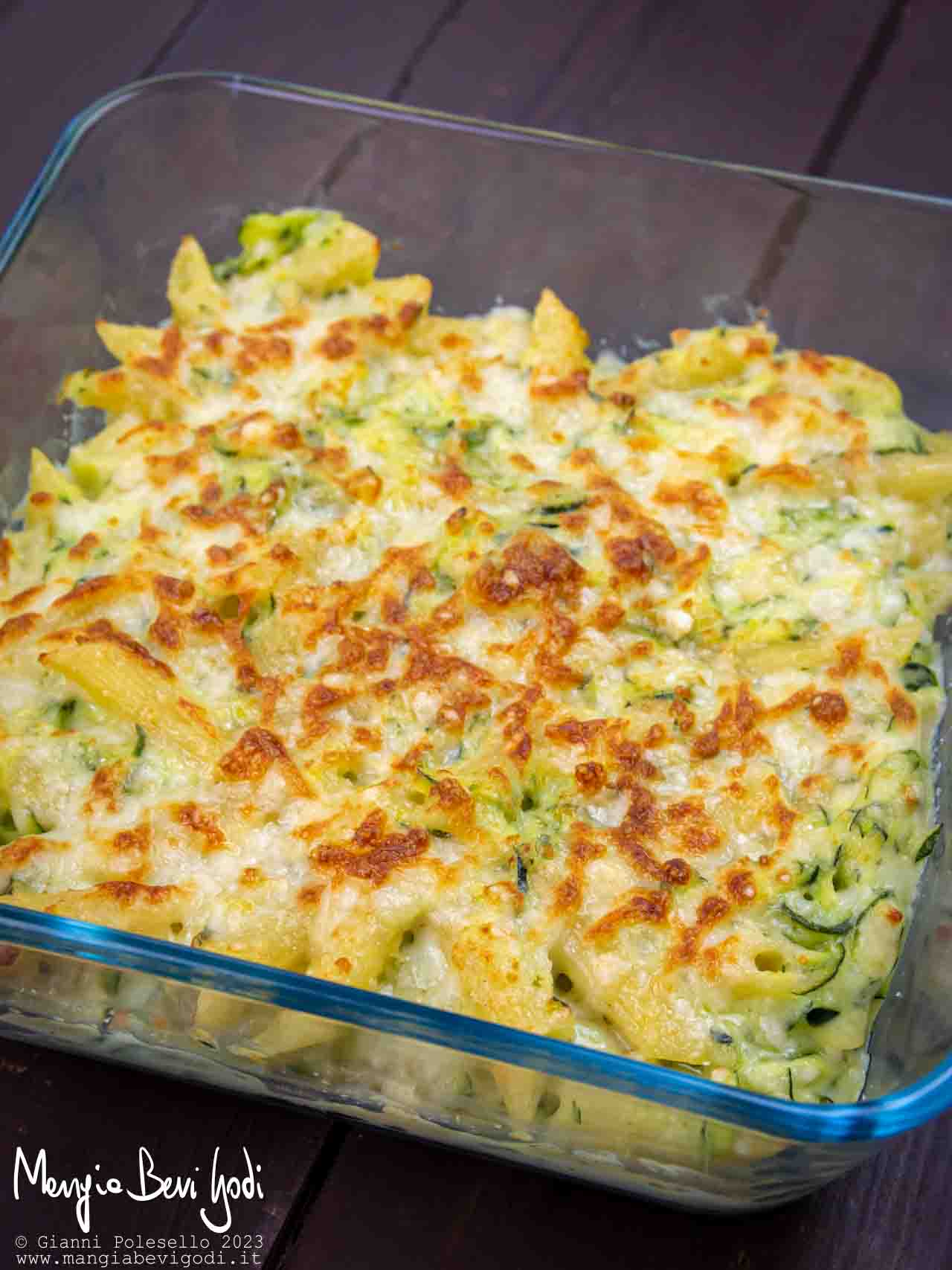 pasta al forno con zucchine in friggitrice ad aria