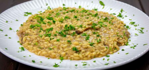 risotto con funghi secchi