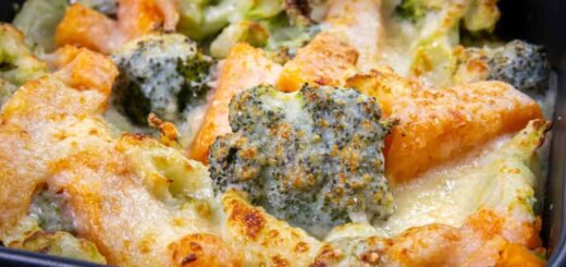 Zucca e broccoli al forno