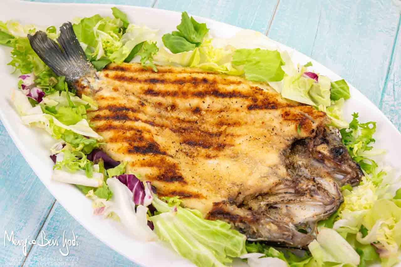 Branzino alla piastra alla romagnola