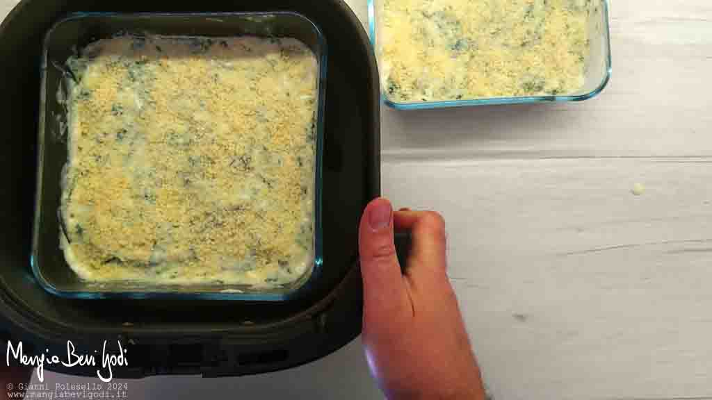 cottura lasagne in friggitrice ad aria