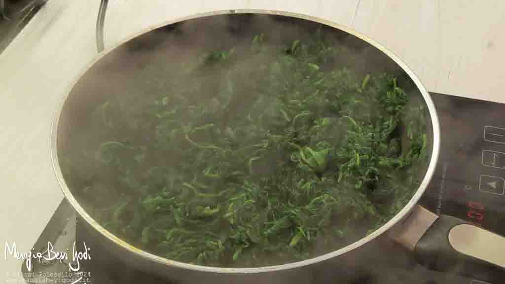 cottura spinaci in padella