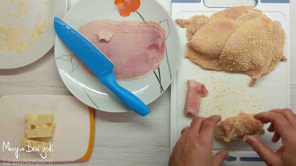 chiudere gli involtini di lonza