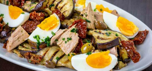 insalata di melanzane grigliate