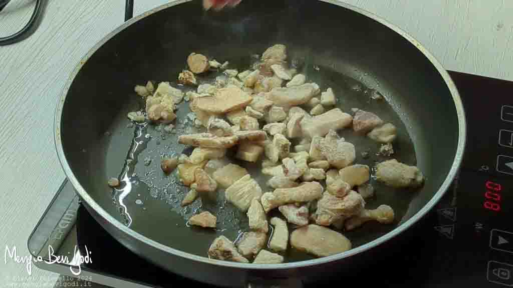 cottura funghi in padella