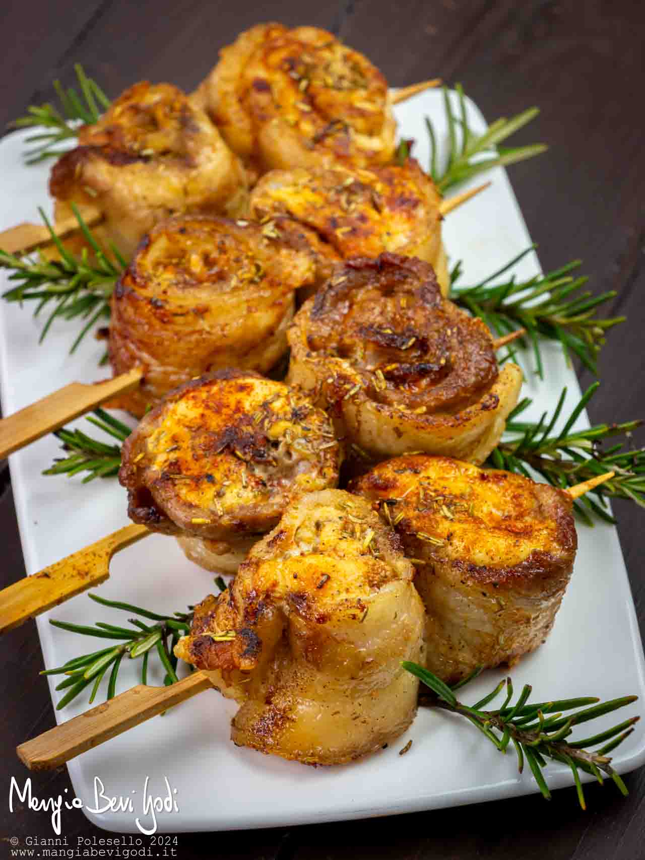 girelle di pollo e pancetta