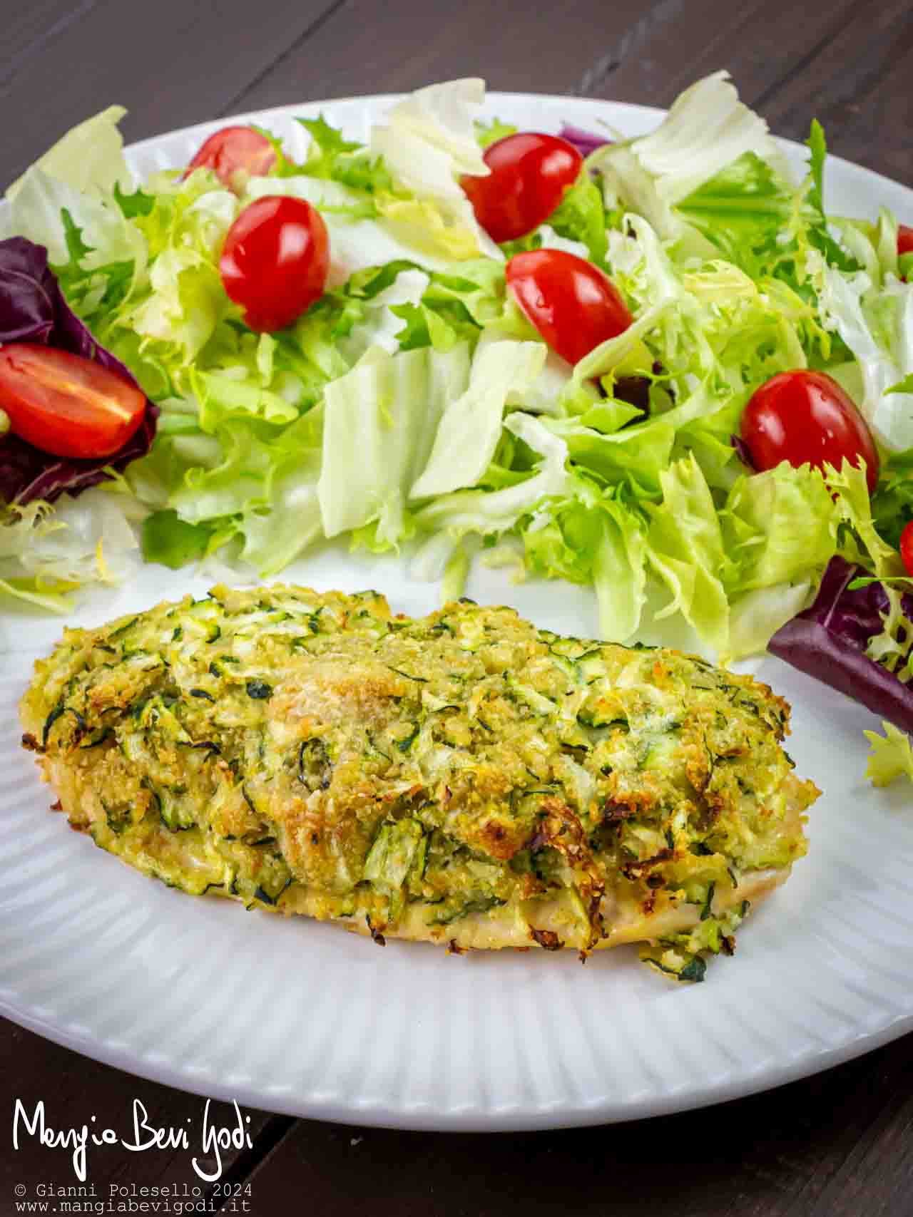 petto di pollo in crosta di zucchine