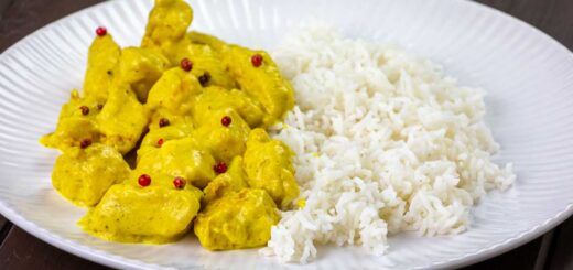pollo al curry con riso basmati