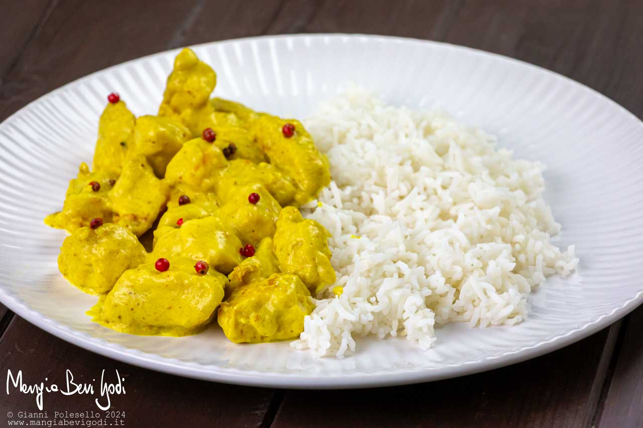 pollo al curry con riso basmati