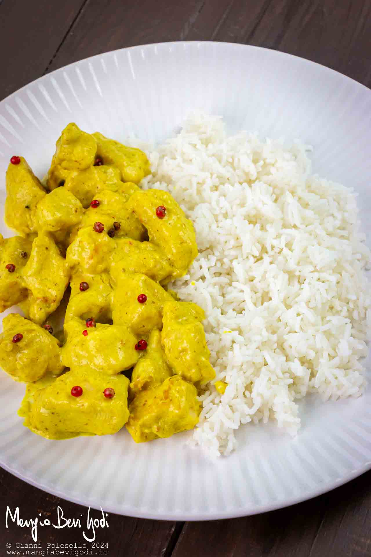 pollo al curry con riso basmati