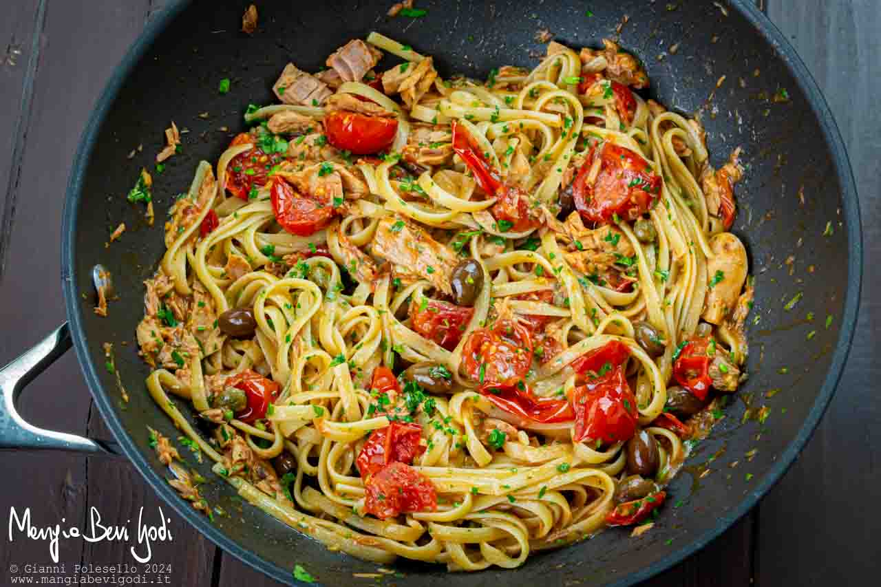 linguine tonno e pomodorini