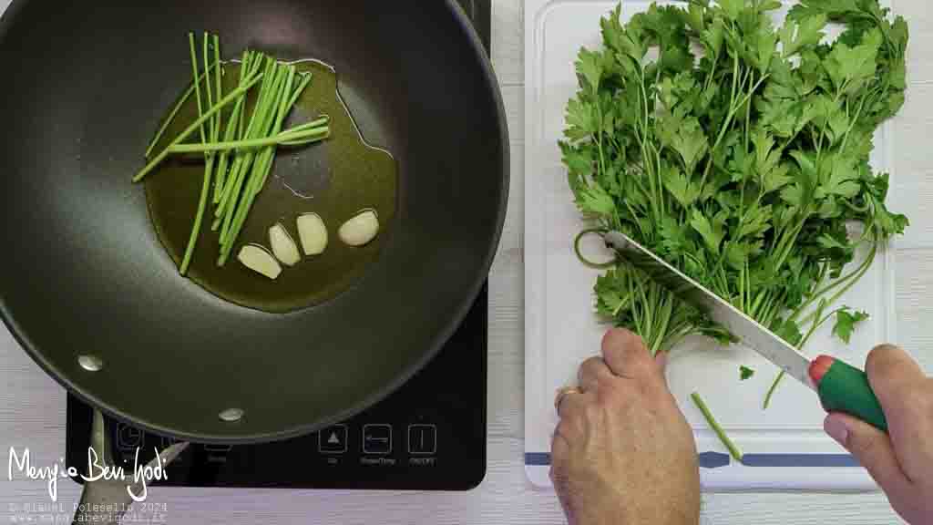 soffriggere aglio