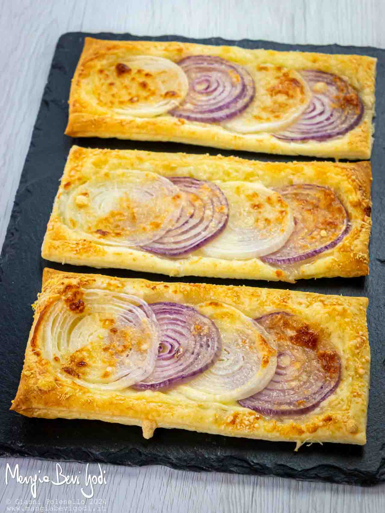 tavolette di sfoglia alle due cipolle