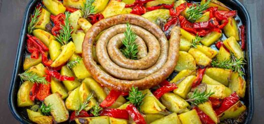 salsiccia arrotolata al forno