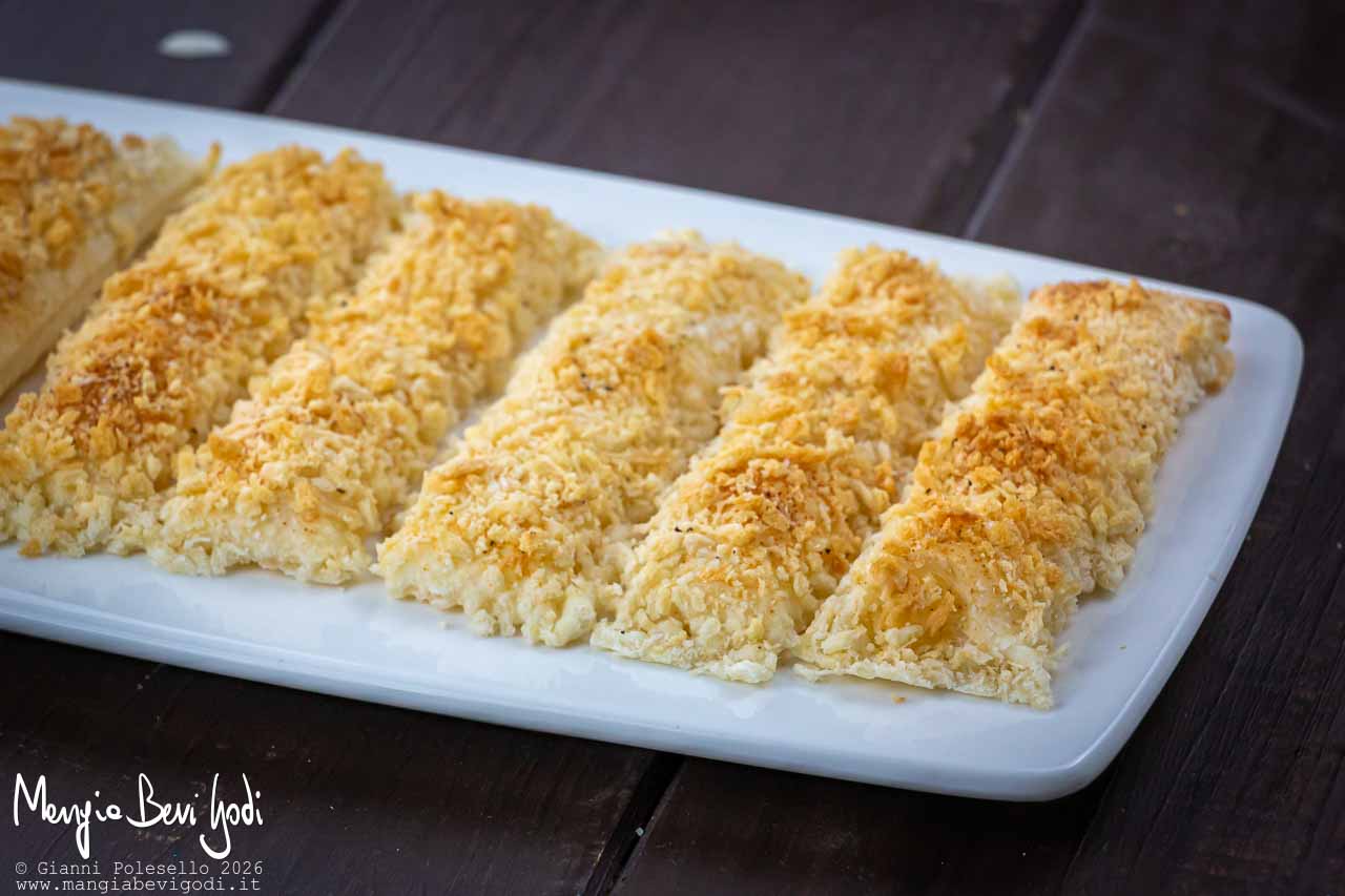 finger food di pasta sfoglia e panko