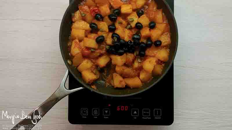 cottura patate alla puttanesca in padella