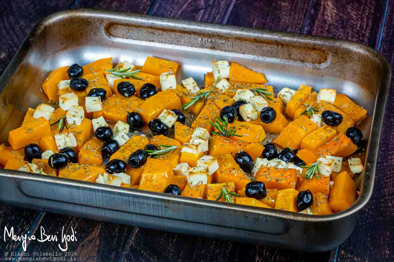 zucca al forno alla greca