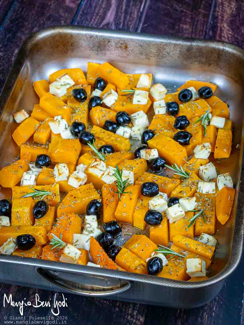 zucca al forno alla greca