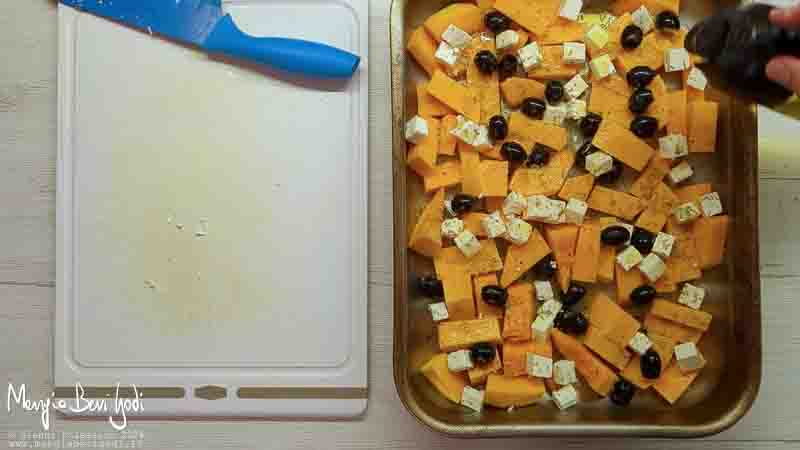 preparazione zucca al forno alla greca